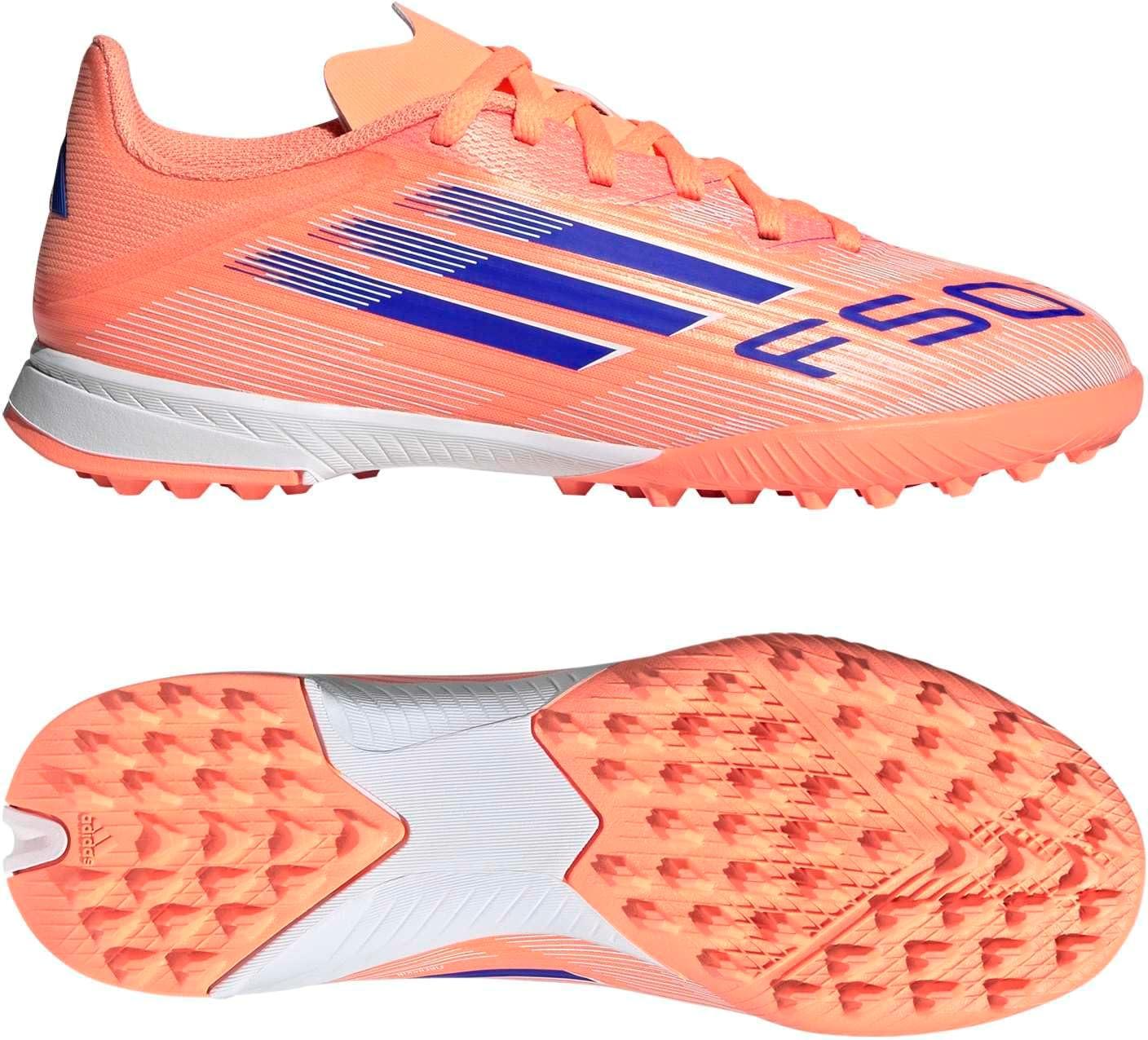 image:imageAdidas UnisexChild F50 League TurfBeam OrangeLucid BlueWhite