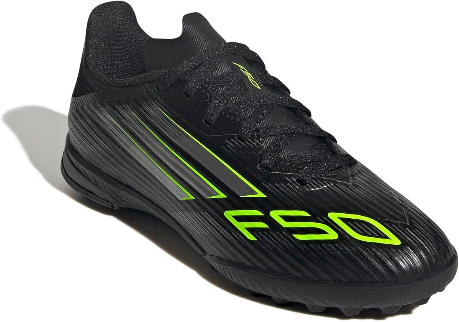 image:imageAdidas UnisexChild F50 League TurfBlackIron MetallicLucid Lemon
