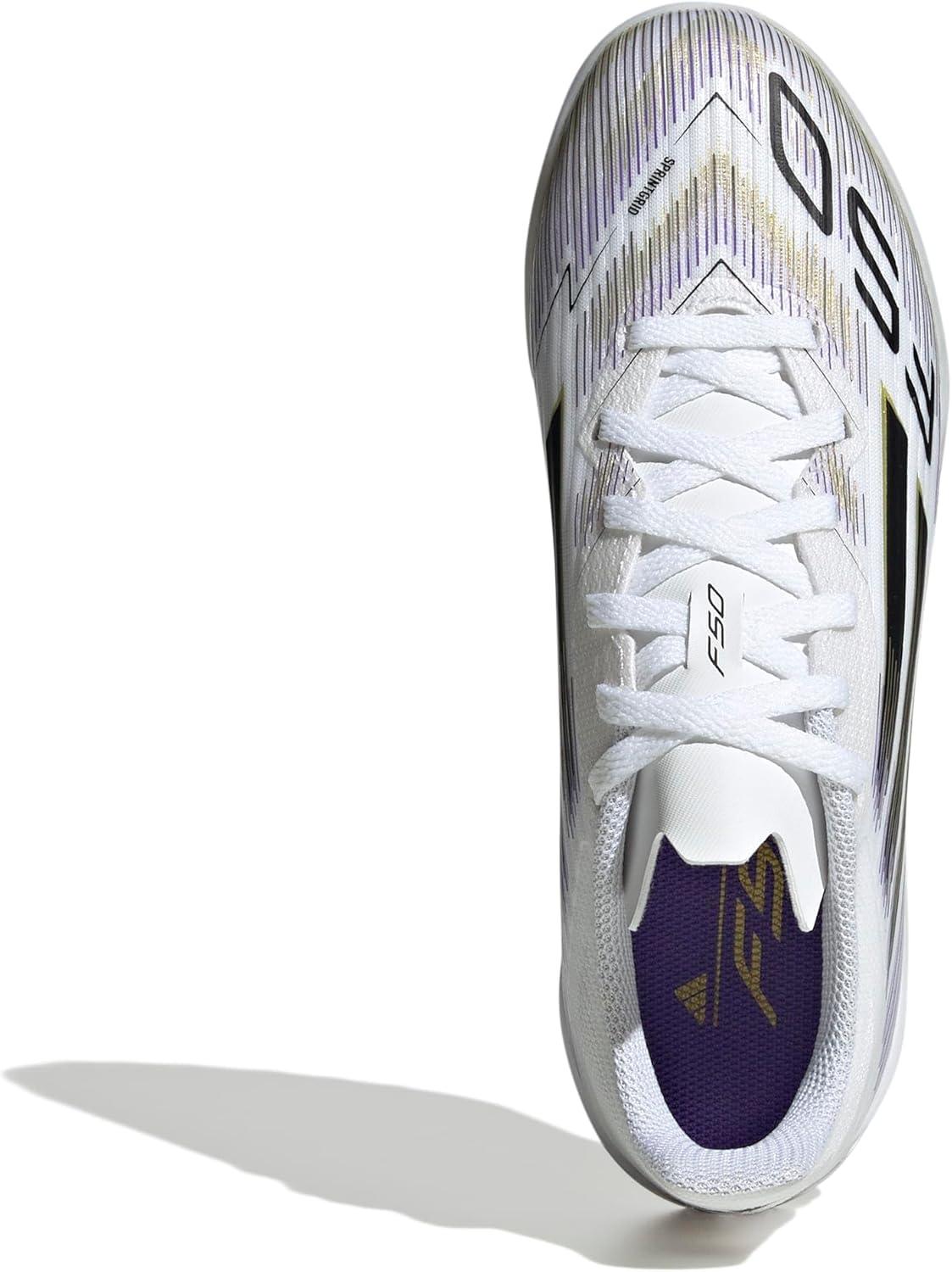 image:imageAdidas UnisexChild F50 League TurfWhiteBlackGold Metallic