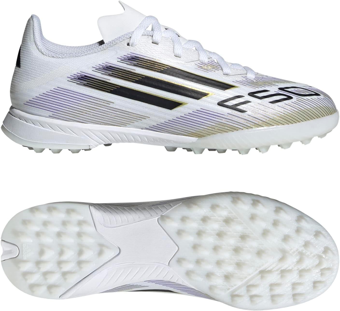 image:imageAdidas UnisexChild F50 League TurfWhiteBlackGold Metallic
