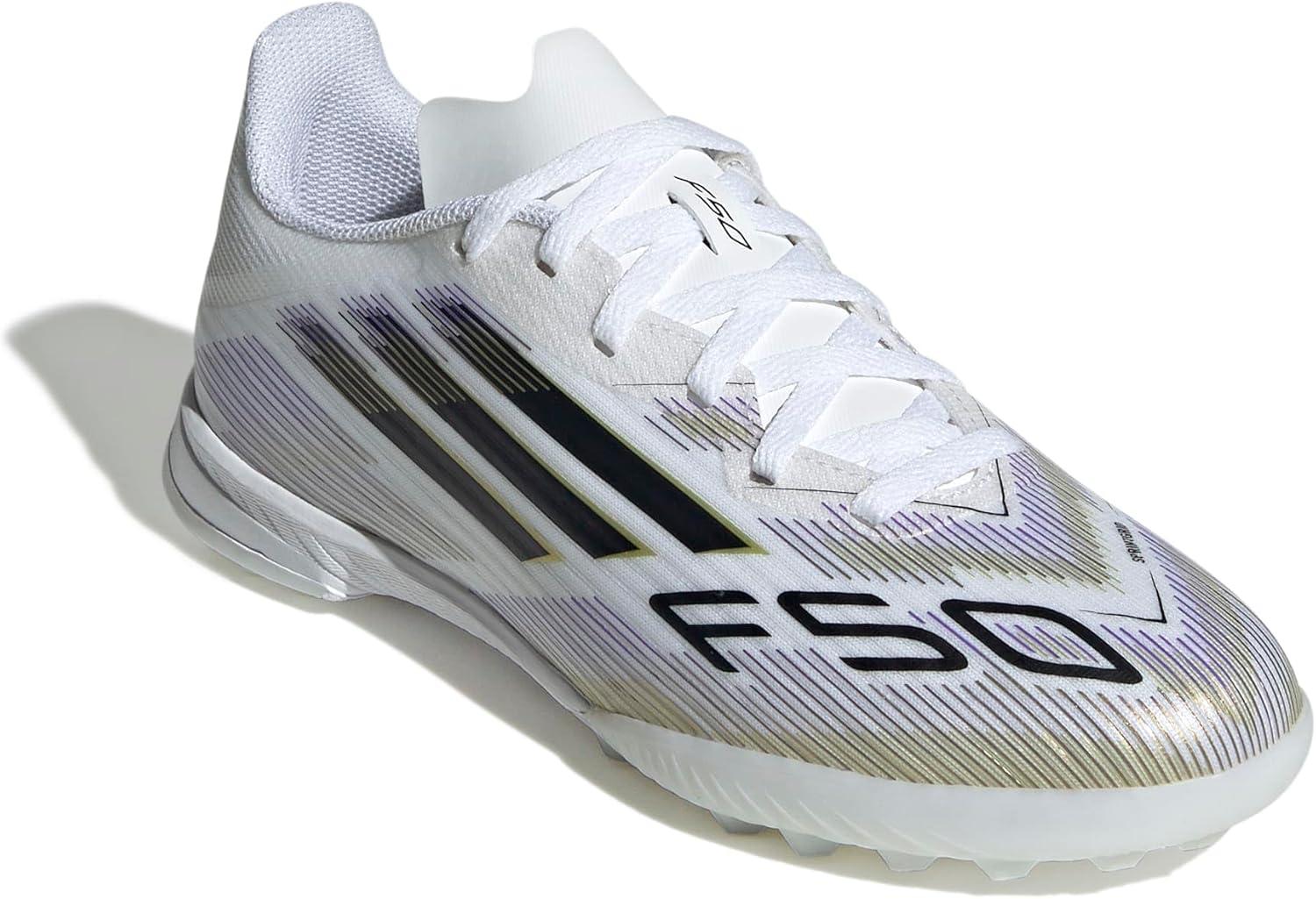 image:imageAdidas UnisexChild F50 League TurfWhiteBlackGold Metallic