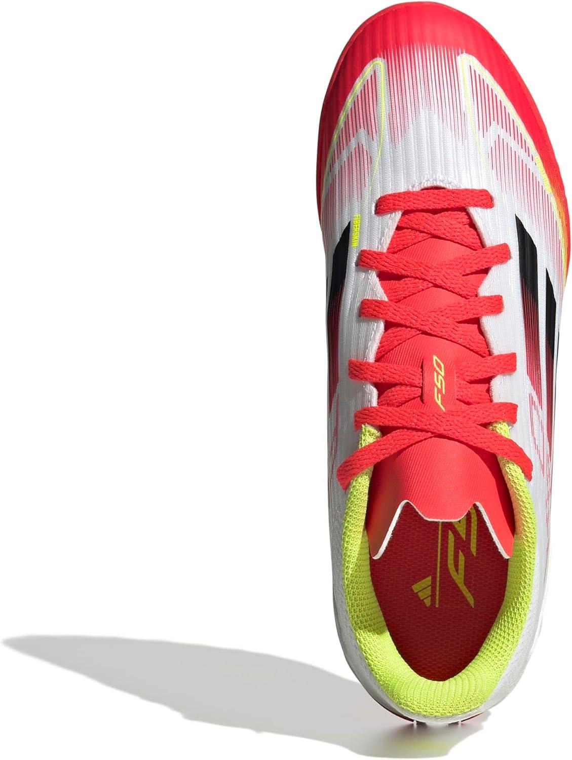 image:imageAdidas UnisexChild F50 League TurfWhiteBlackSolar Yellow