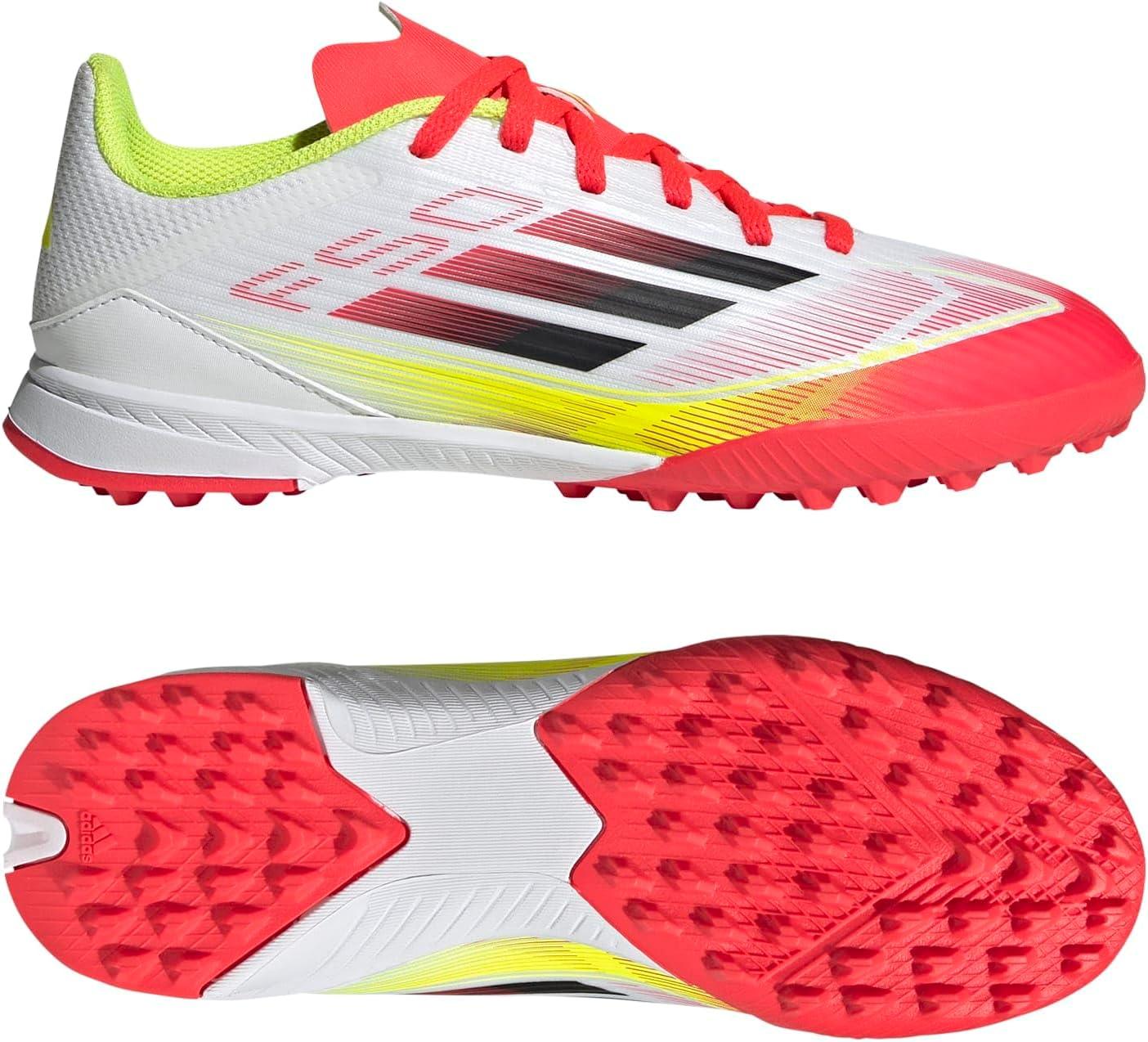 image:imageAdidas UnisexChild F50 League TurfWhiteBlackSolar Yellow