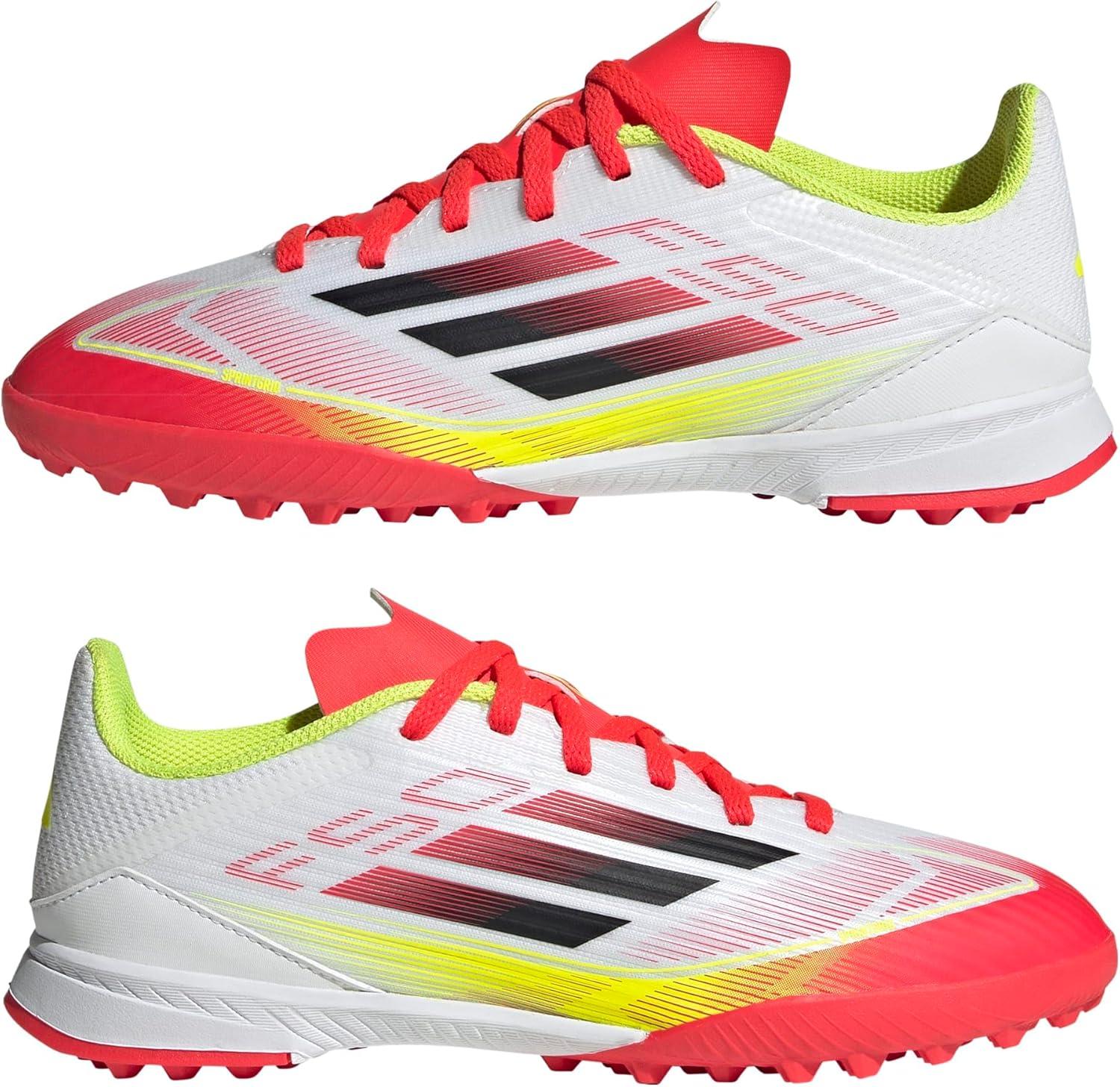 image:imageAdidas UnisexChild F50 League TurfWhiteBlackSolar Yellow