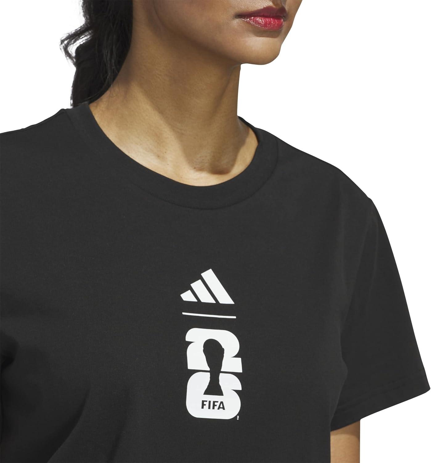 image:imageAdidas Womens FIFA World Cup 26 Match Ball Graphic TShirtBlack