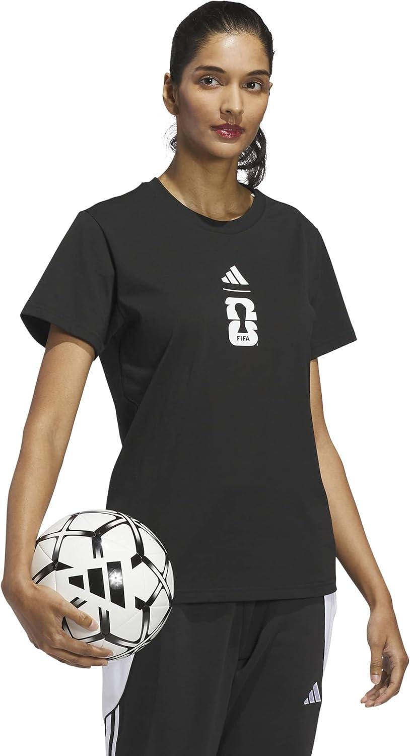 image:imageAdidas Womens FIFA World Cup 26 Match Ball Graphic TShirtBlack