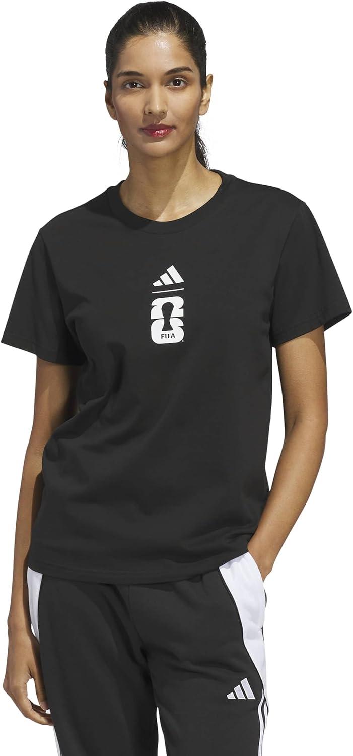 image:imageAdidas Womens FIFA World Cup 26 Match Ball Graphic TShirtBlack