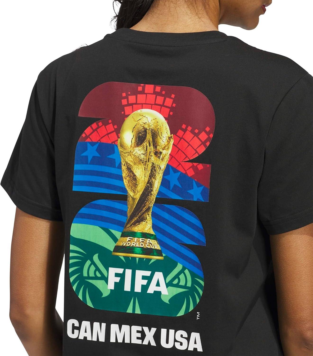image:imageAdidas Womens FIFA World Cup 26 Match Ball Graphic TShirtBlack