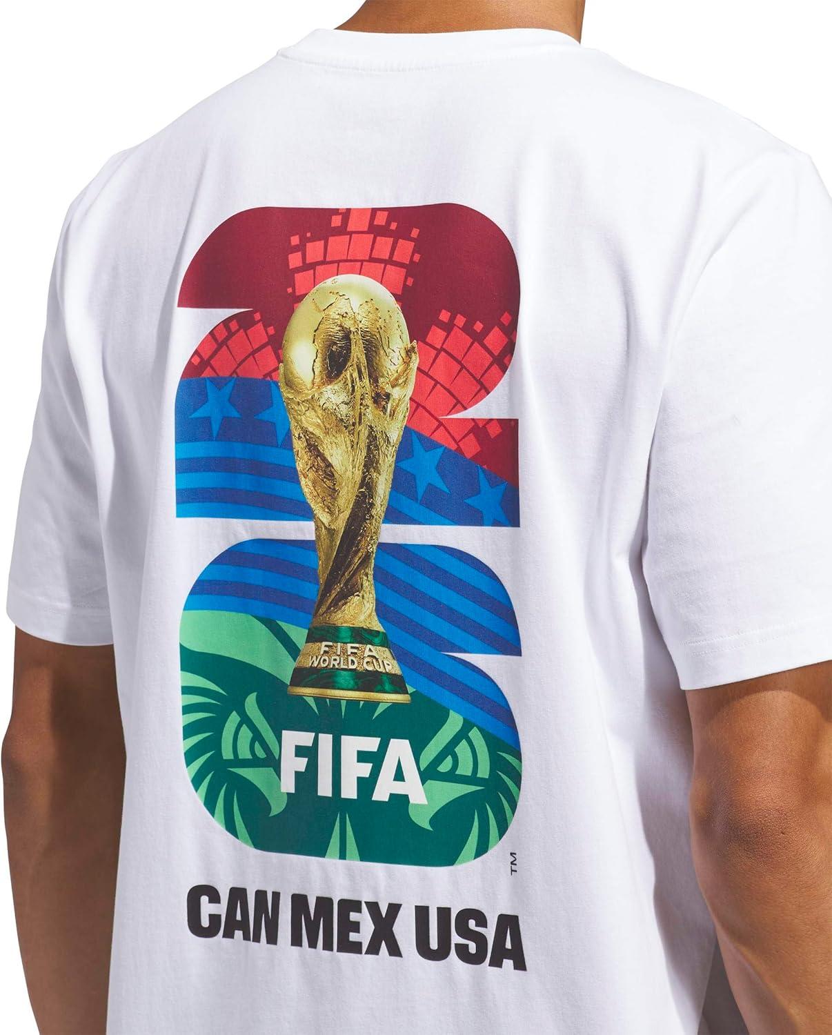 image:imageadidas Mens FIFA World Cup 26 Match Ball Graphic TShirtWhite