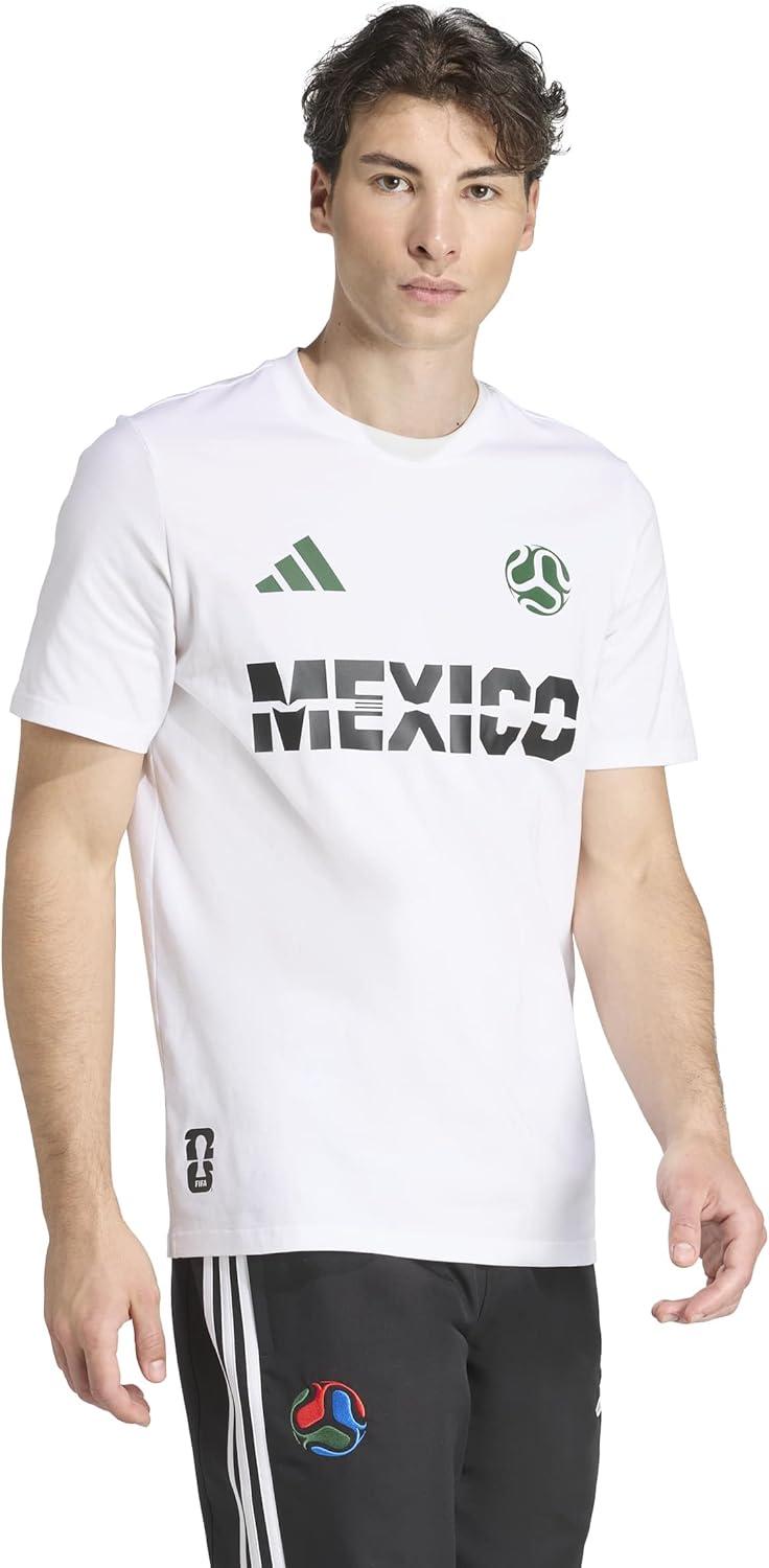 image:imageadidas Mens FIFA World Cup 26 Match Ball Graphic TShirtWhiteMexico