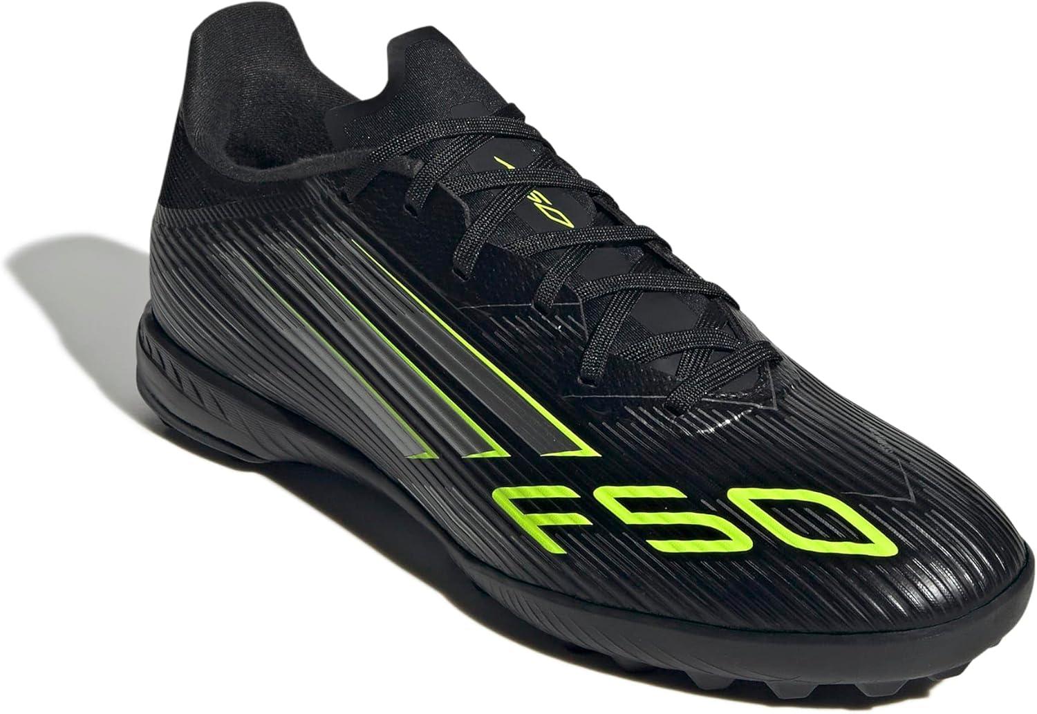 image:imageadidas UnisexAdult F50 League TurfBlackIron MetallicLucid Lemon