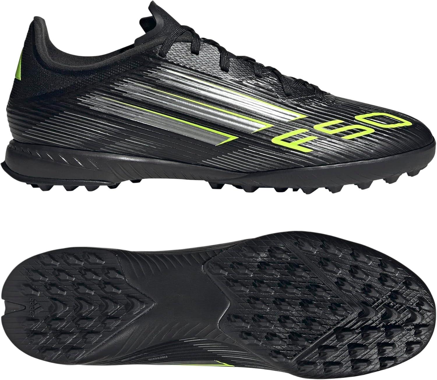 image:imageadidas UnisexAdult F50 League TurfBlackIron MetallicLucid Lemon