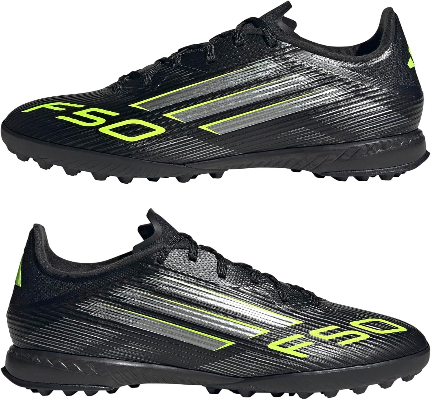 image:imageadidas UnisexAdult F50 League TurfBlackIron MetallicLucid Lemon