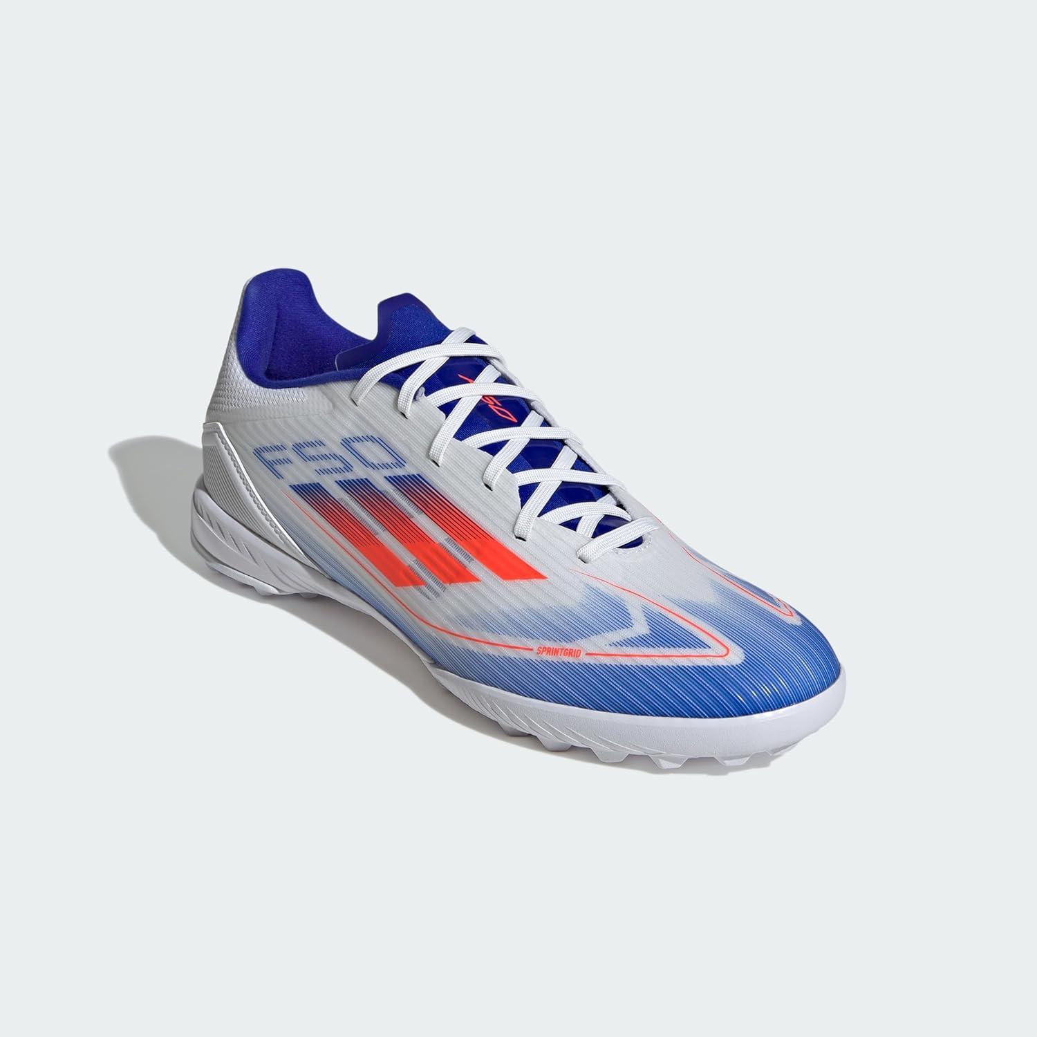 image:imageadidas UnisexAdult F50 League TurfCloud White Solar Red Lucid Blue