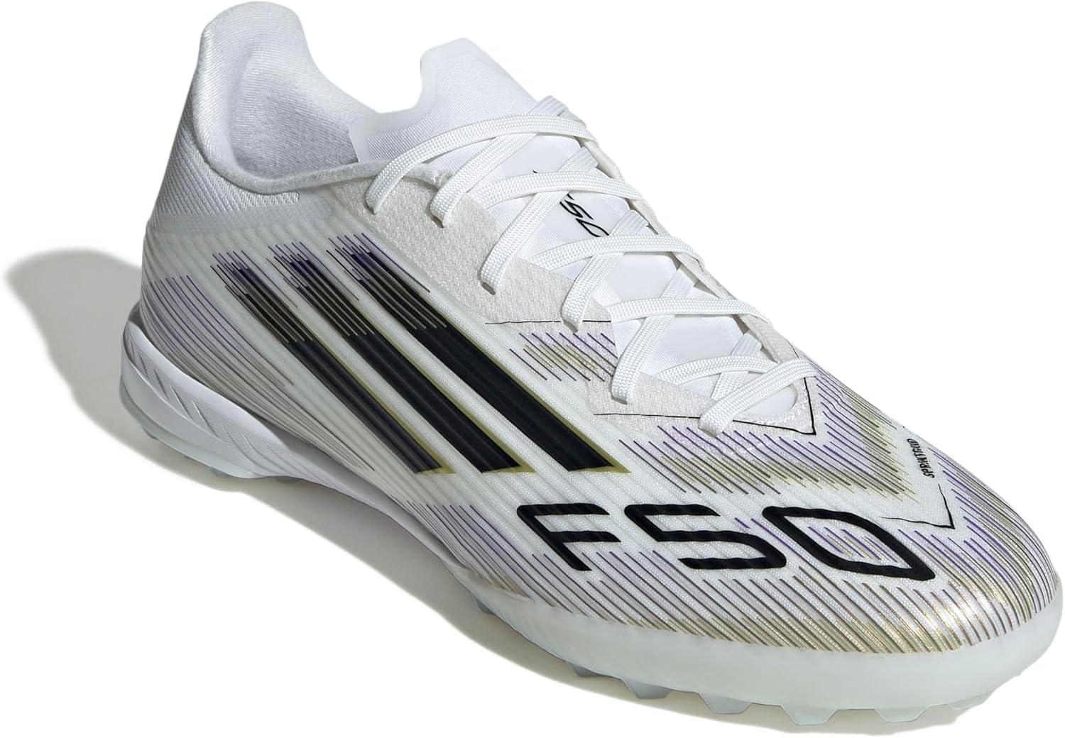 image:imageadidas UnisexAdult F50 League TurfWhiteBlackGold Metallic