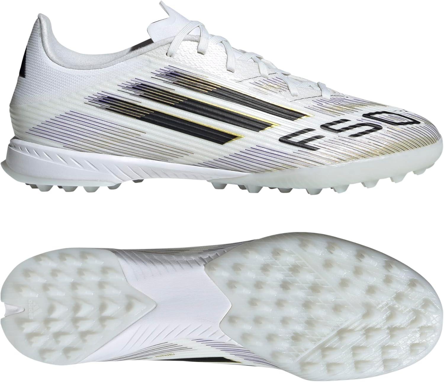 image:imageadidas UnisexAdult F50 League TurfWhiteBlackGold Metallic