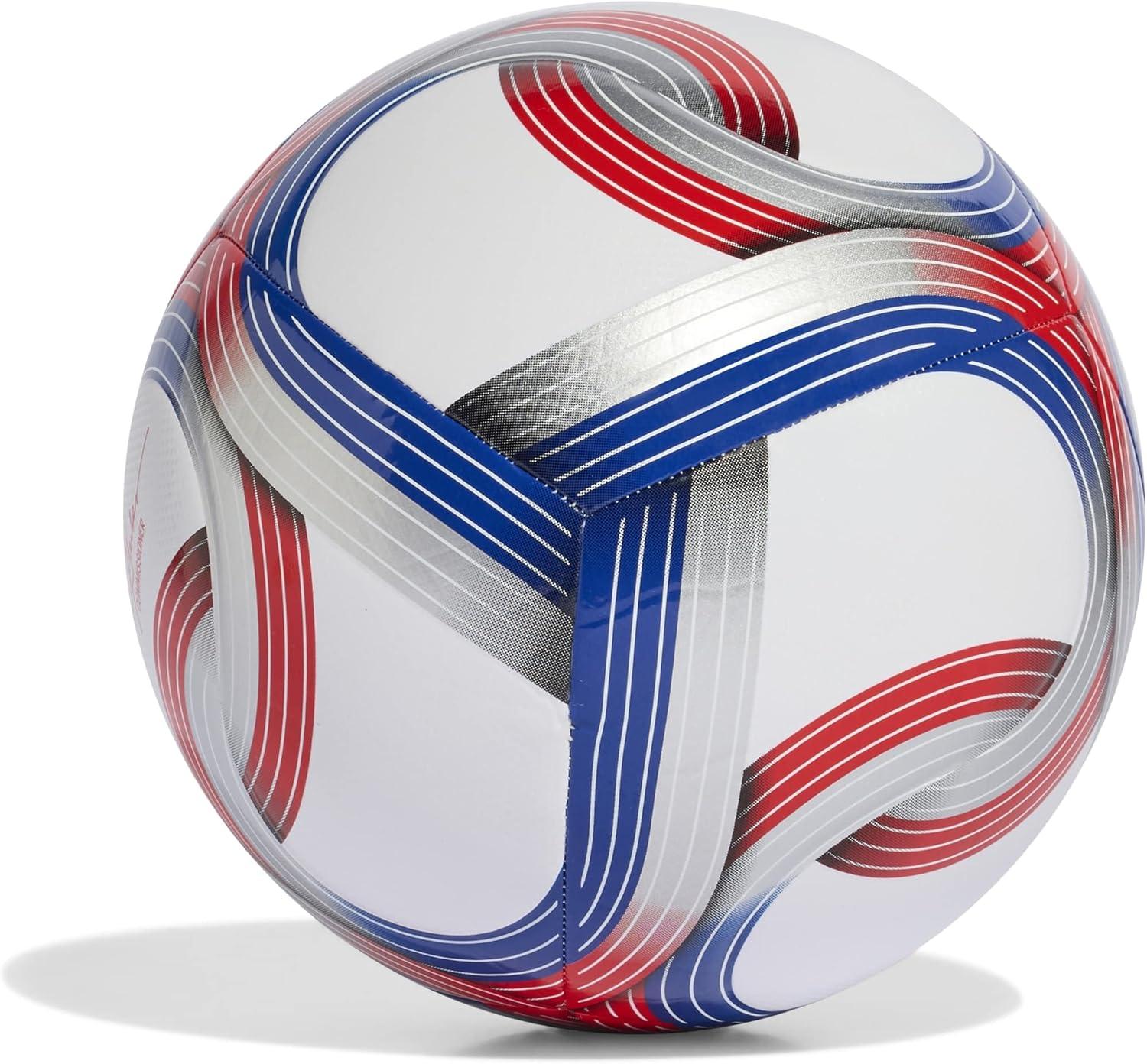image:imageadidas unisexadult Mls Soccer BallWhiteTeam Royal BlueRedSilver Metallic