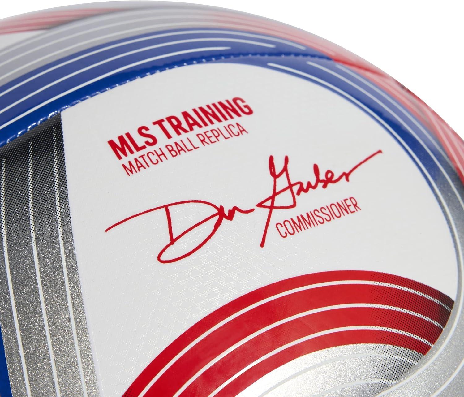 image:imageadidas unisexadult Mls Soccer BallWhiteTeam Royal BlueRedSilver Metallic