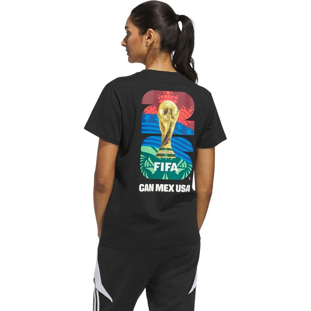 image:imageAdidas Womens FIFA World Cup 26 Match Ball Graphic TShirtBlack