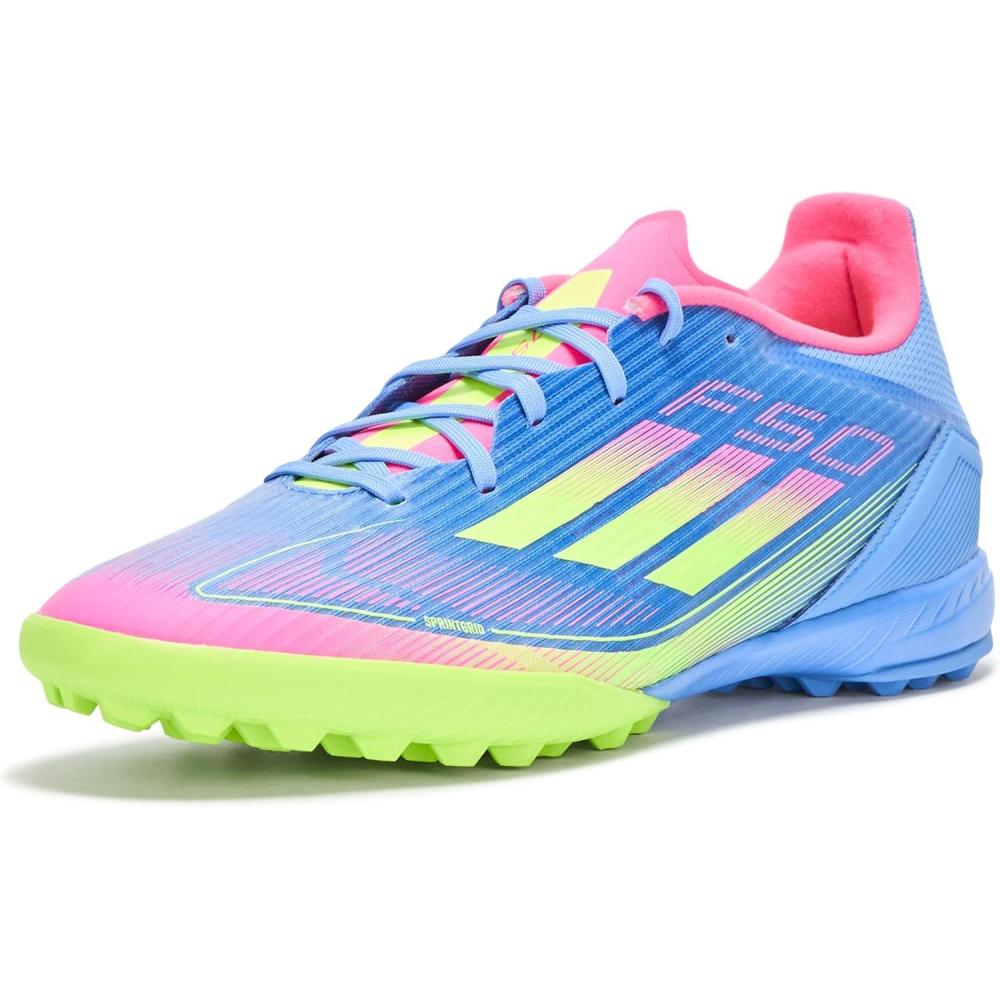 image:imageadidas UnisexAdult F50 League TurfBlue FusionLucid LemonLucid Pink