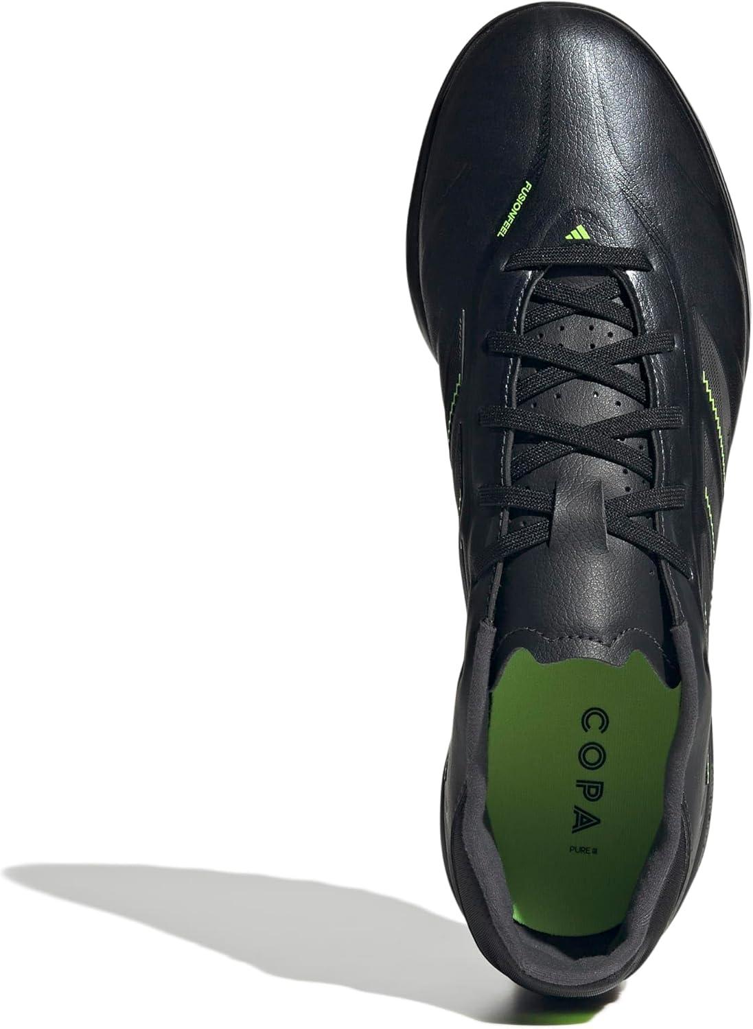 image:imageAdidas UnisexAdult Copa Pure 3 League TurfBlackSolid GreyLucid Lemon