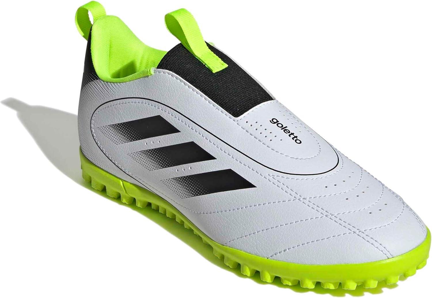 image:imageAdidas UnisexChild Goletto IX Laceless TurfWhiteBlackLucid Lemon