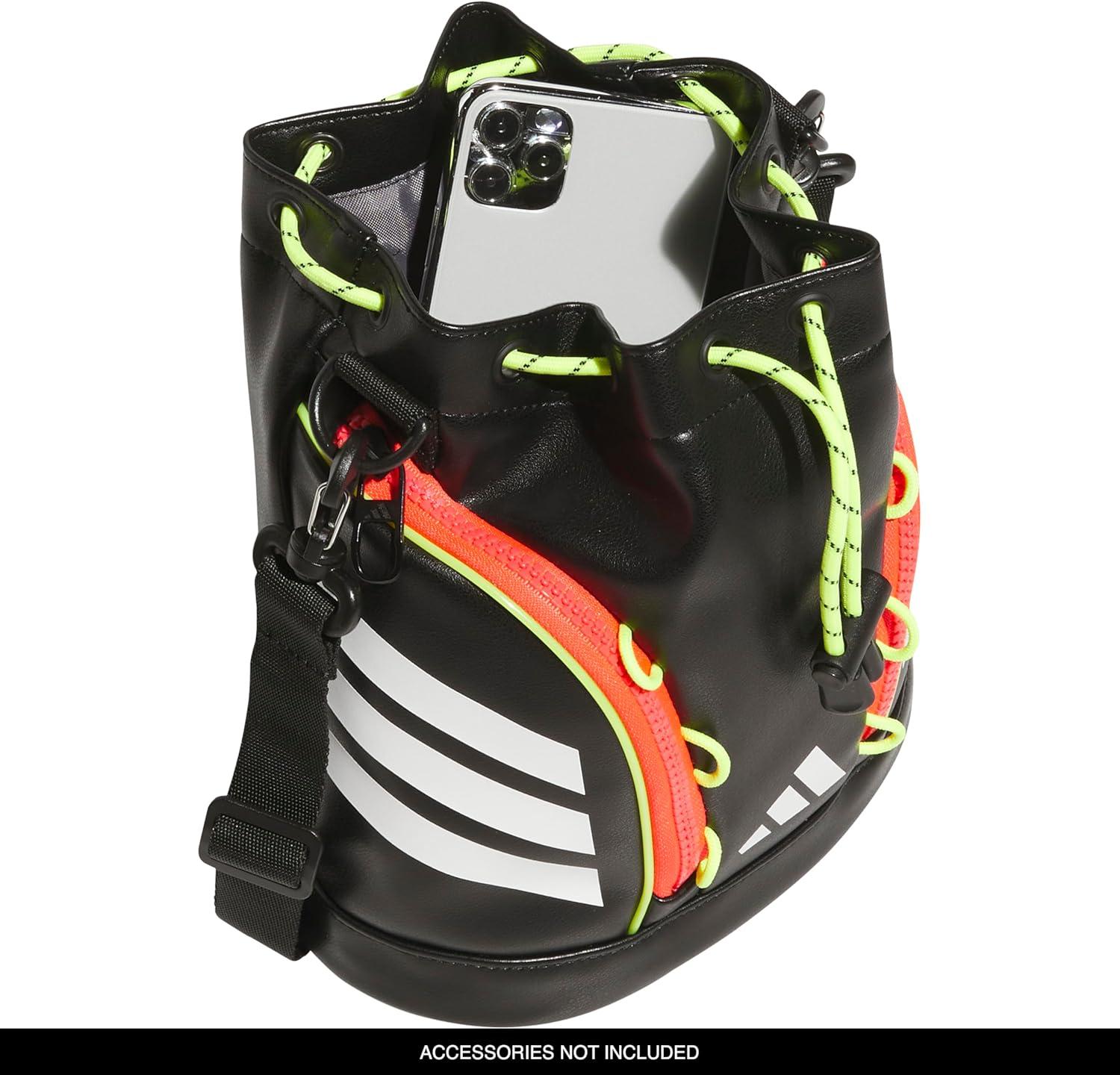 image:imageadidas Boot Bucket Crossbody 4L Soccer Game Sports Event Small Drawstring Bag for Men amp WomenBlackLucid RedTeam Solar Yellow 2