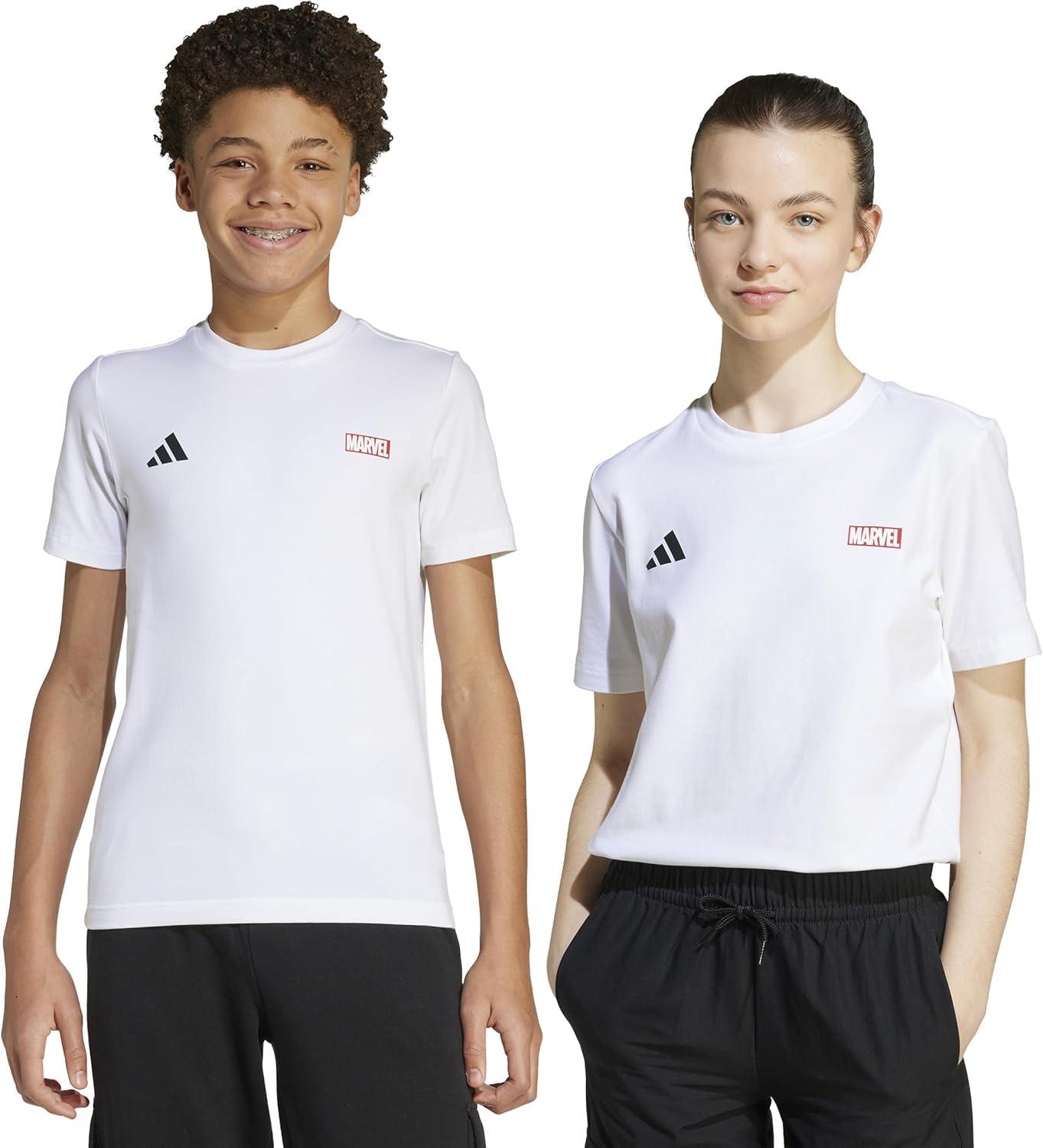 image:imageadidas Boys Marvel Graphic TShirtSpidermanWhiteBlack
