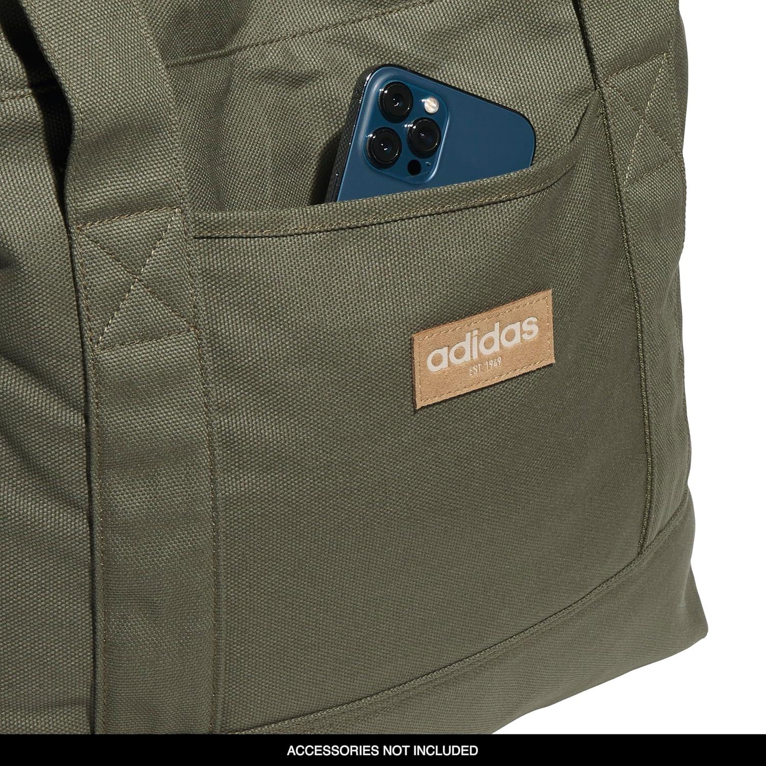 image:imageadidas Canvas Court Tote Bag for Women and MenOlive Strata Green