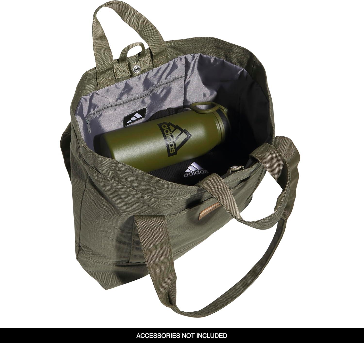 image:imageadidas Canvas Court Tote Bag for Women and MenOlive Strata Green