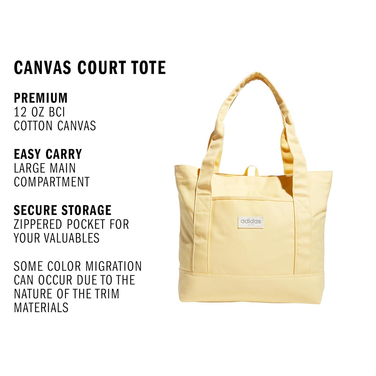 image:imageadidas Canvas Court Tote Bag for Women and MenSemi Ice Tangerine Orange
