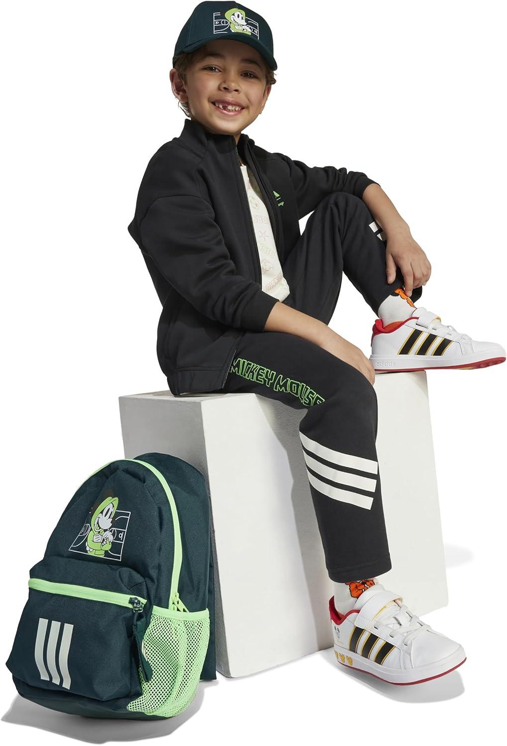image:imageadidas Girls Disney Mickey Mouse PantsBlackOff WhiteLime Burst