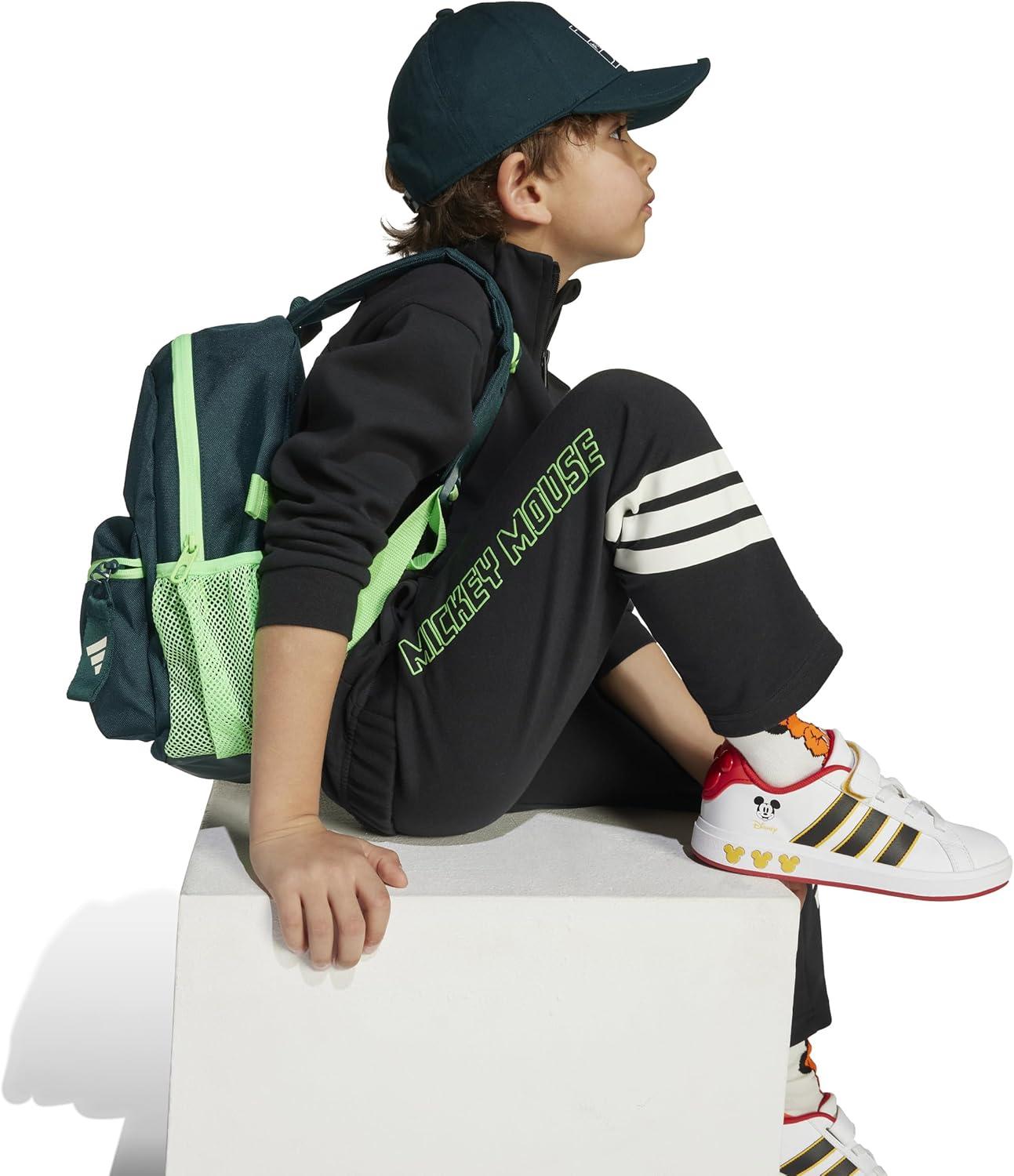 image:imageadidas Girls Disney Mickey Mouse PantsBlackOff WhiteLime Burst