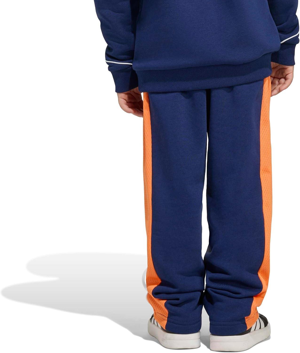 image:imageadidas Girls Disney Mickey Mouse PantsDark BluePure OrangeOff WhiteMickey Mouse