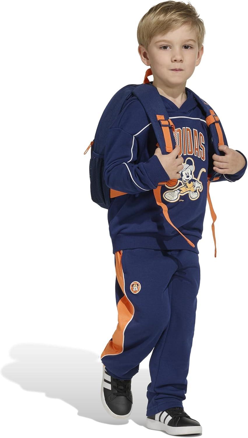 image:imageadidas Girls Disney Mickey Mouse PantsDark BluePure OrangeOff WhiteMickey Mouse