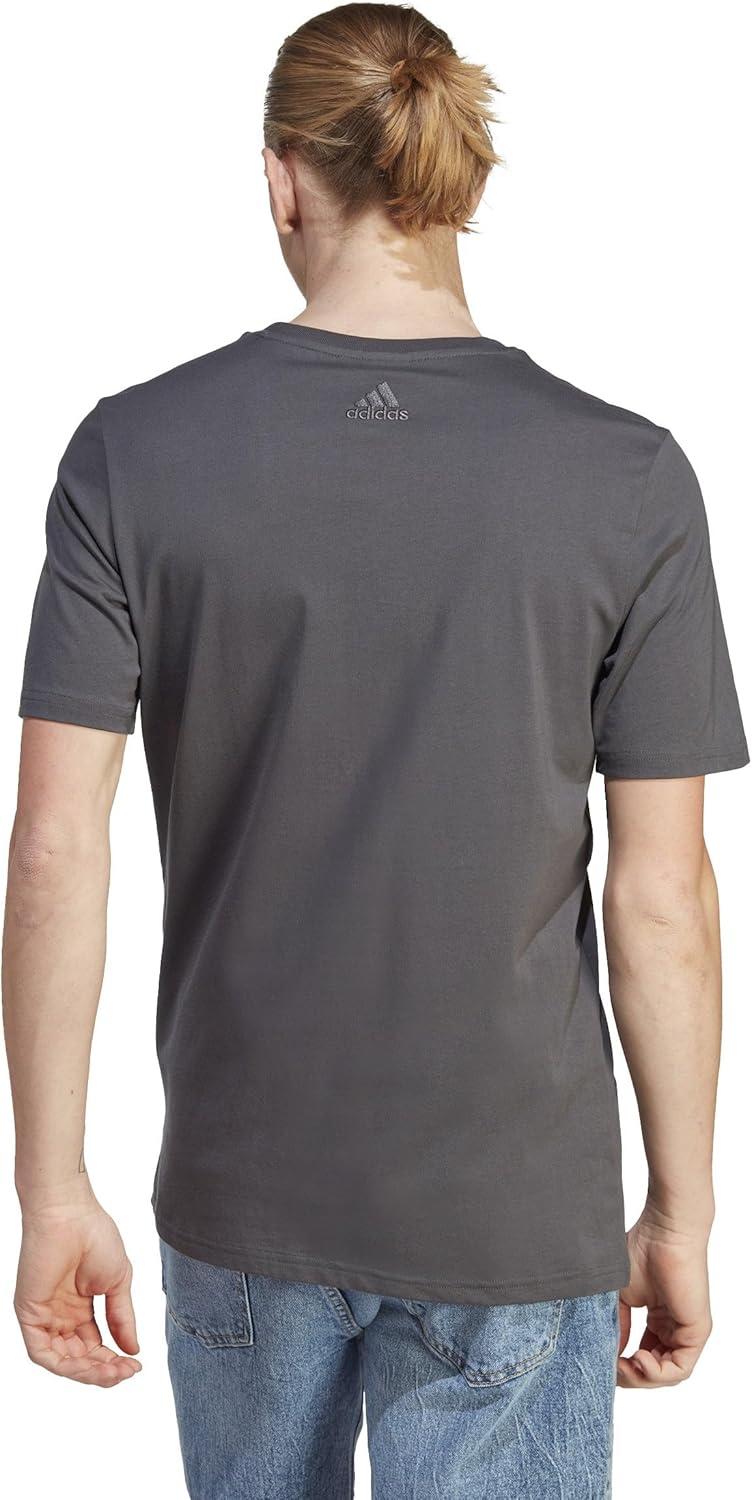 image:imageadidas Mens Essentials Single Jersey 3Stripes TShirtSolarid Grey