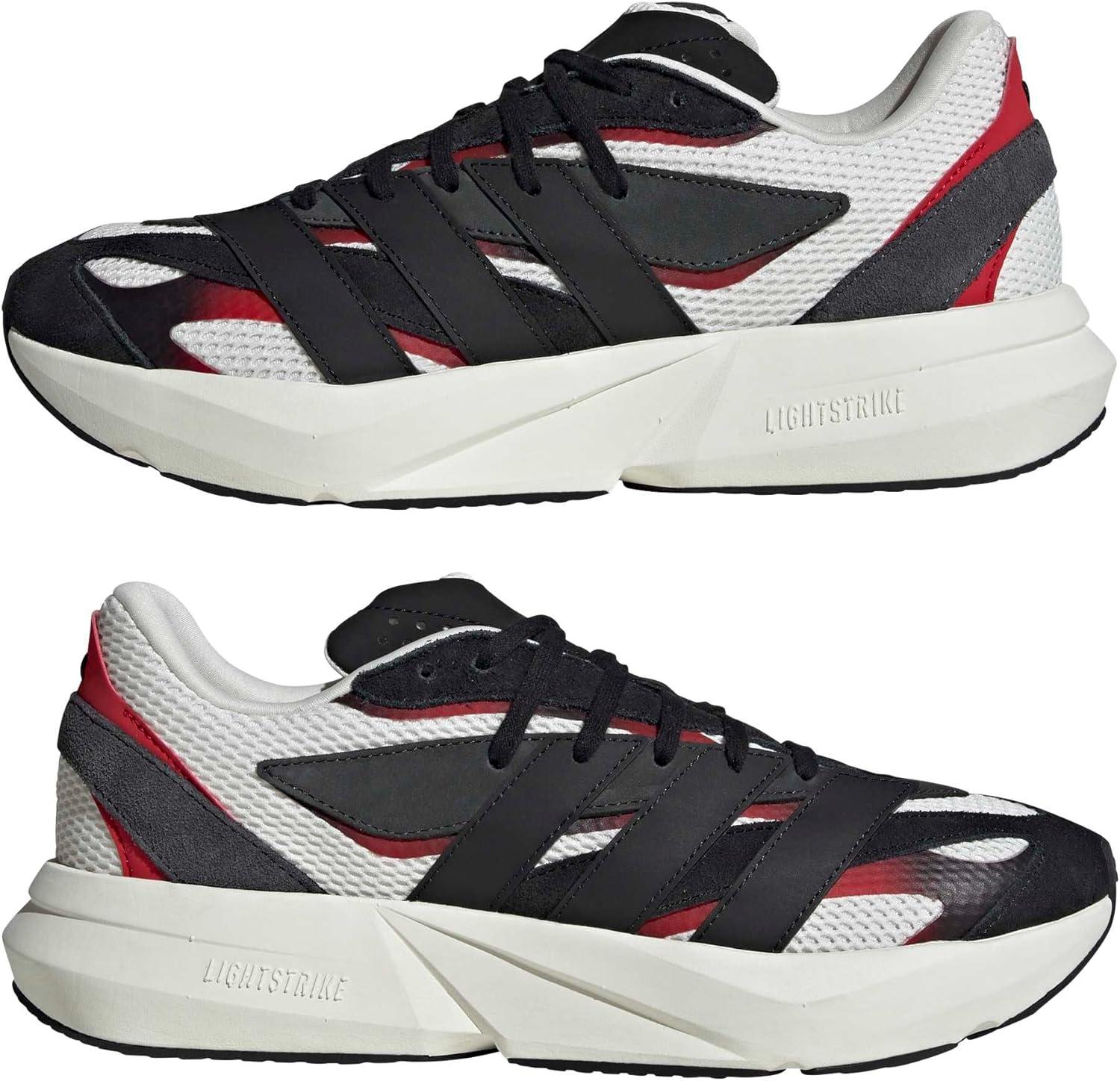 image:imageadidas Mens Lightblaze SneakerBlackBetter ScarletWhite