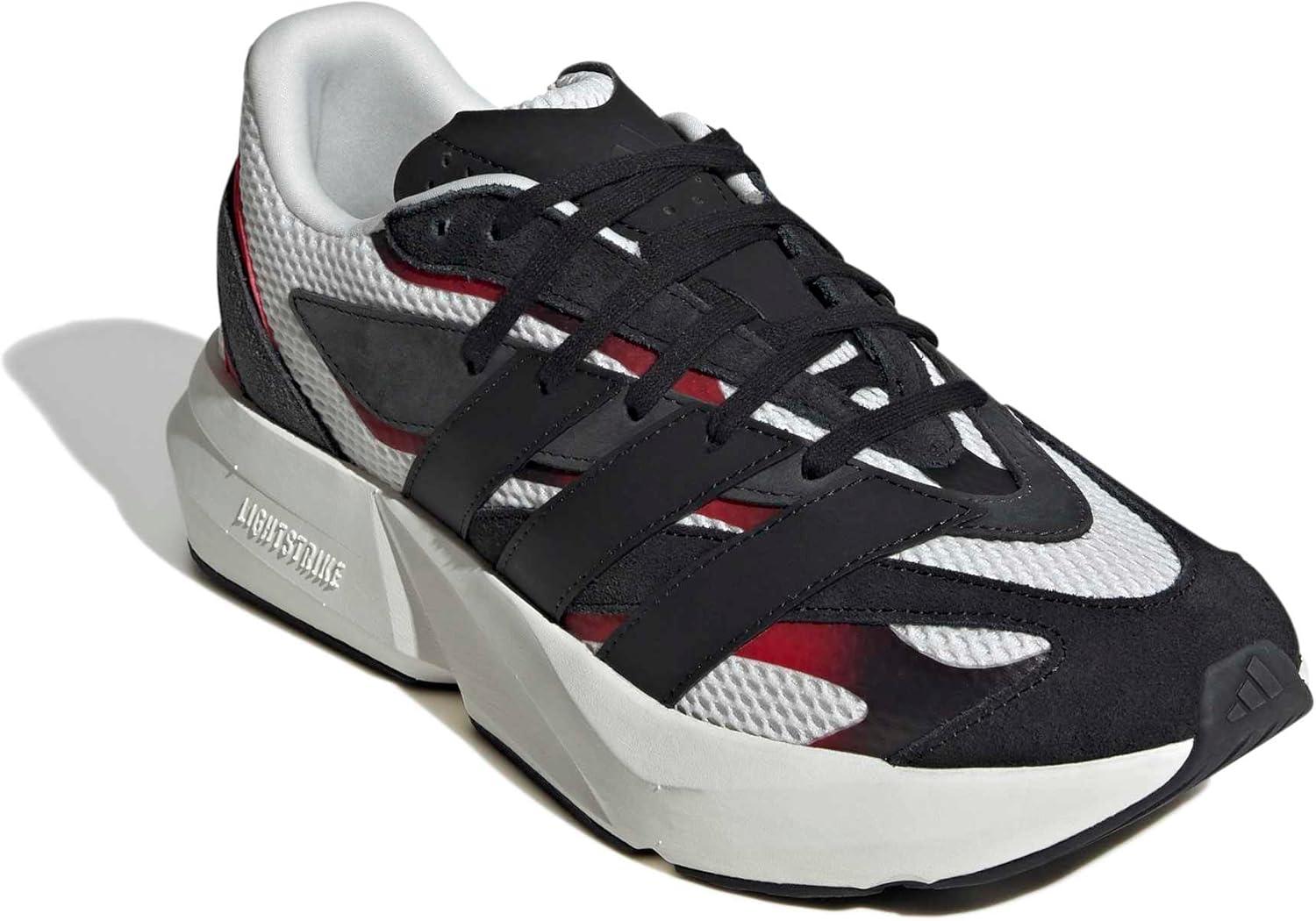 image:imageadidas Mens Lightblaze SneakerBlackBetter ScarletWhite