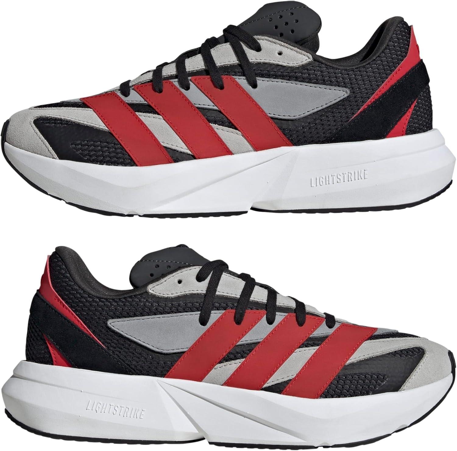 image:imageadidas Mens Lightblaze SneakerWhiteBlackBetter Scarlet