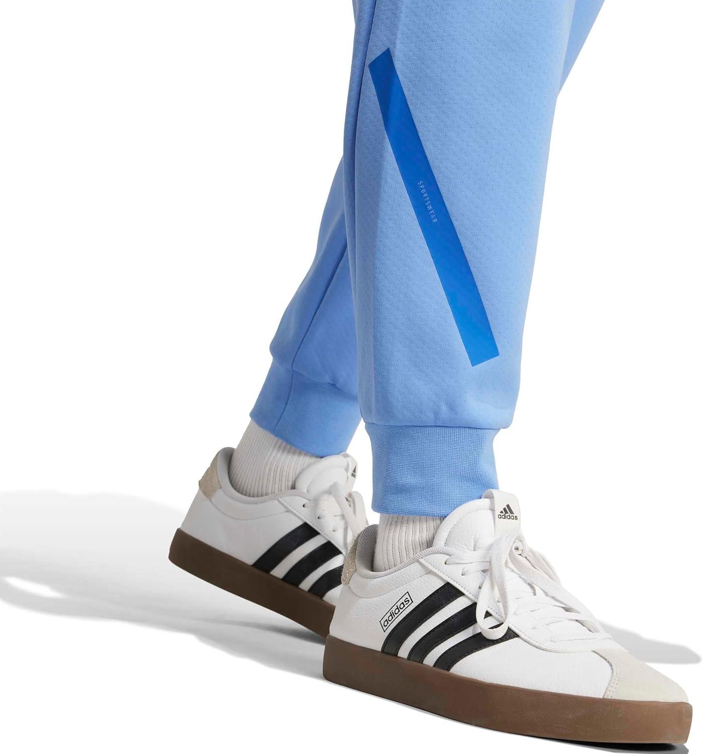 image:imageadidas Mens ZNE Pants Training Casual Drawstring BeigeBlue Fusion