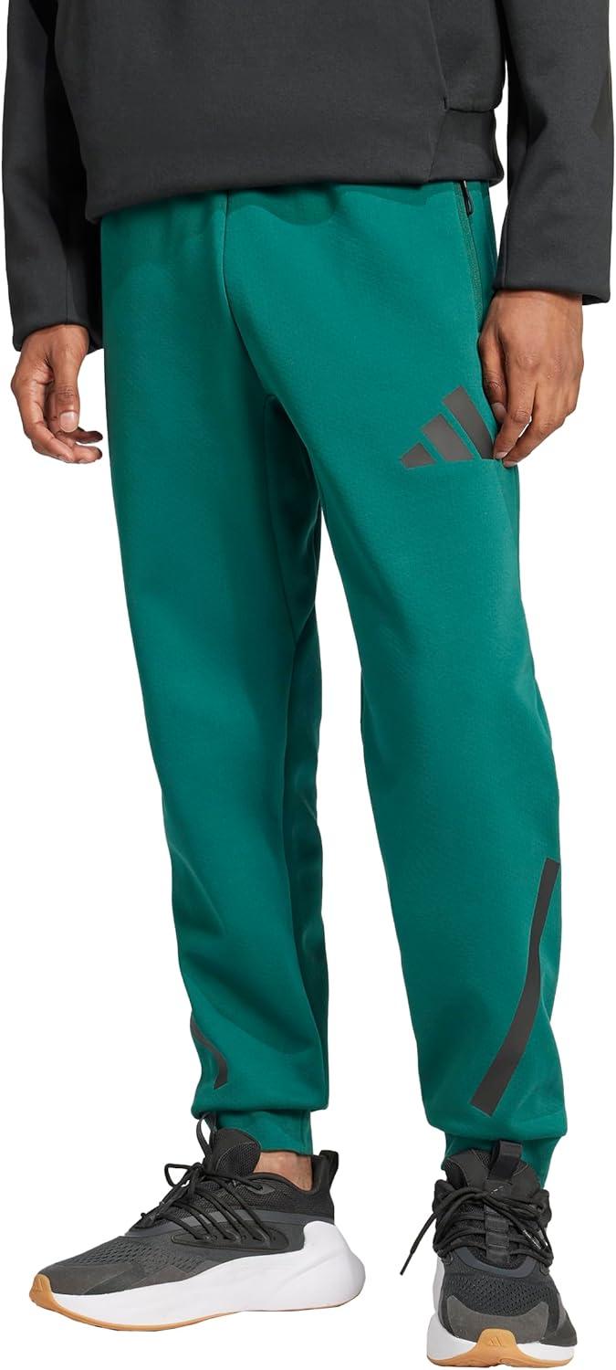 image:imageadidas Mens ZNE Pants Training Casual Drawstring BeigeCollegiate Green