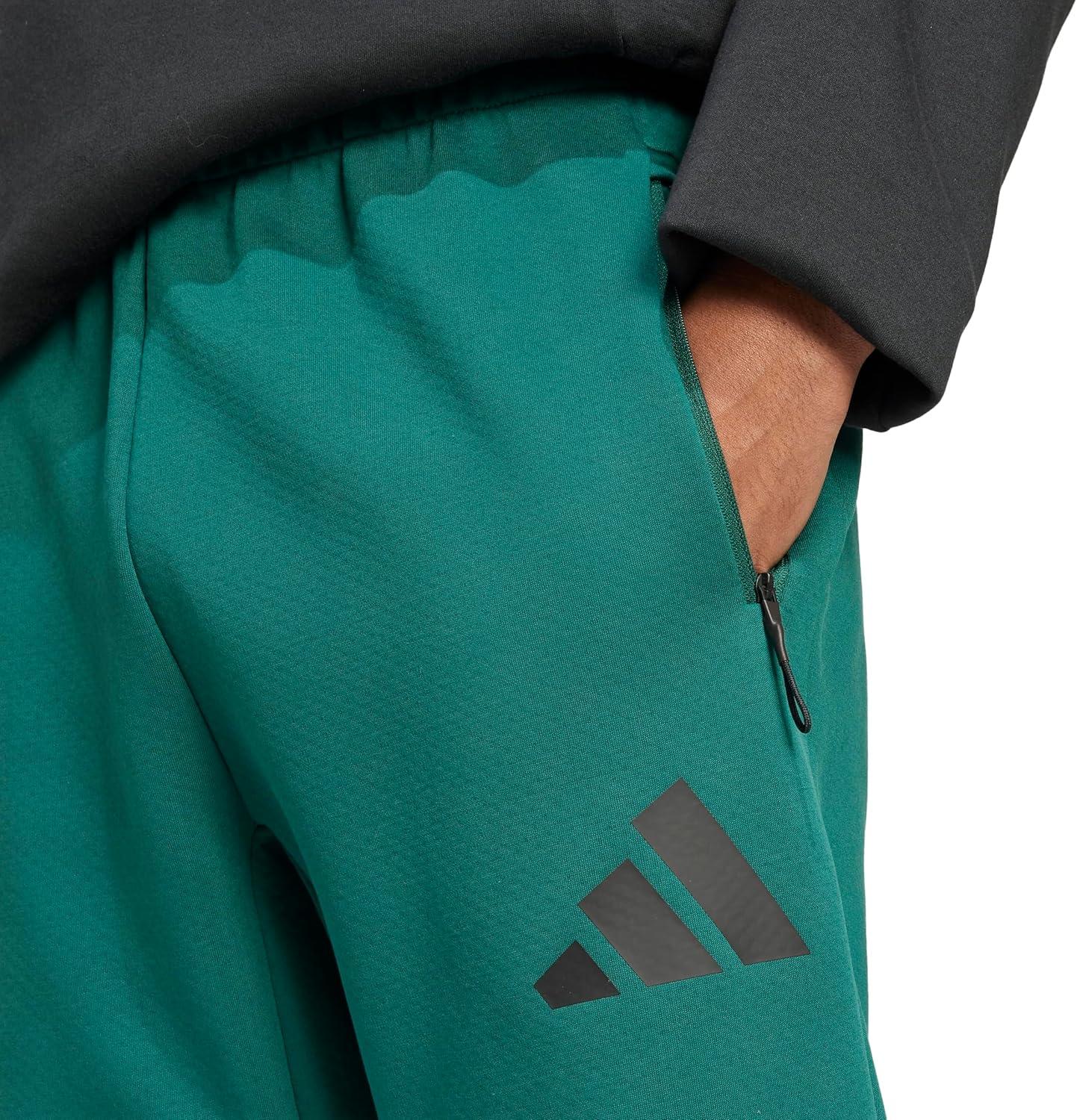 image:imageadidas Mens ZNE Pants Training Casual Drawstring BeigeCollegiate Green