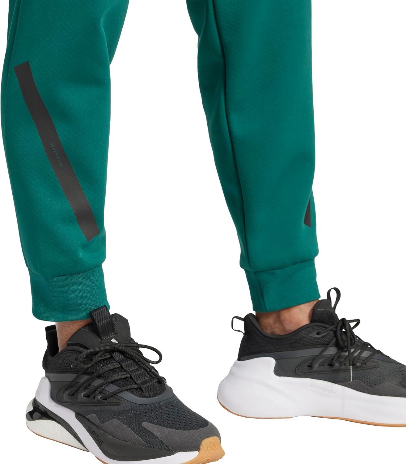 image:imageadidas Mens ZNE Pants Training Casual Drawstring BeigeCollegiate Green