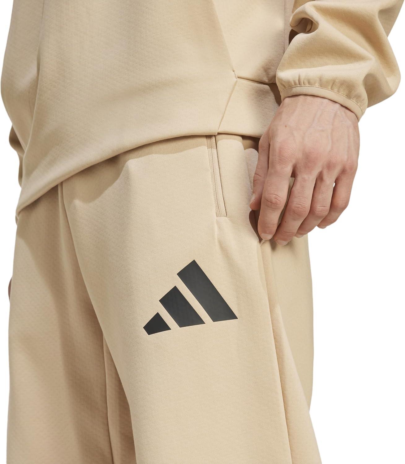 image:imageadidas Mens ZNE Pants Training Casual Drawstring BeigeMagic Beige