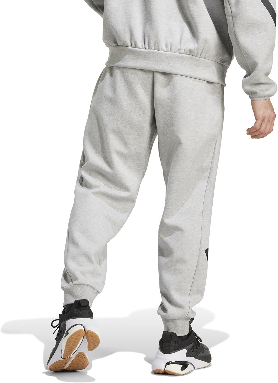 image:imageadidas Mens ZNE Pants Training Casual Drawstring BeigeMedium Grey Heather