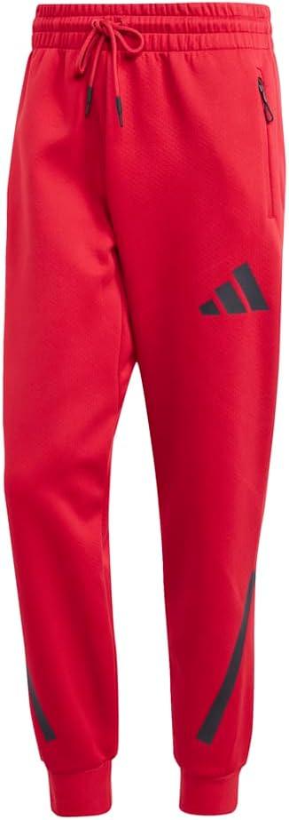 image:imageadidas Mens ZNE Pants Training Casual Drawstring BeigeTeam Power Red