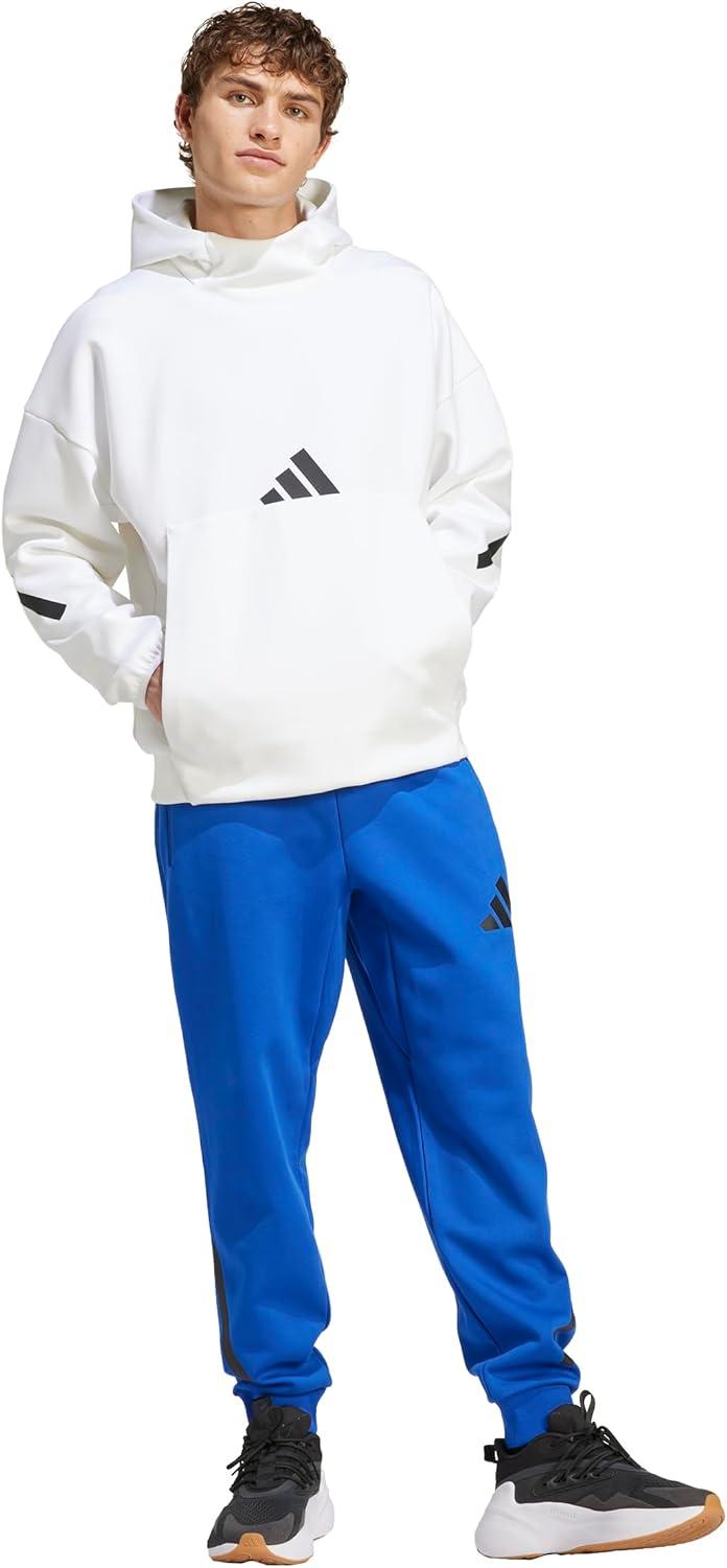 image:imageadidas Mens ZNE Pants Training Casual Drawstring BeigeTeam Royal Blue
