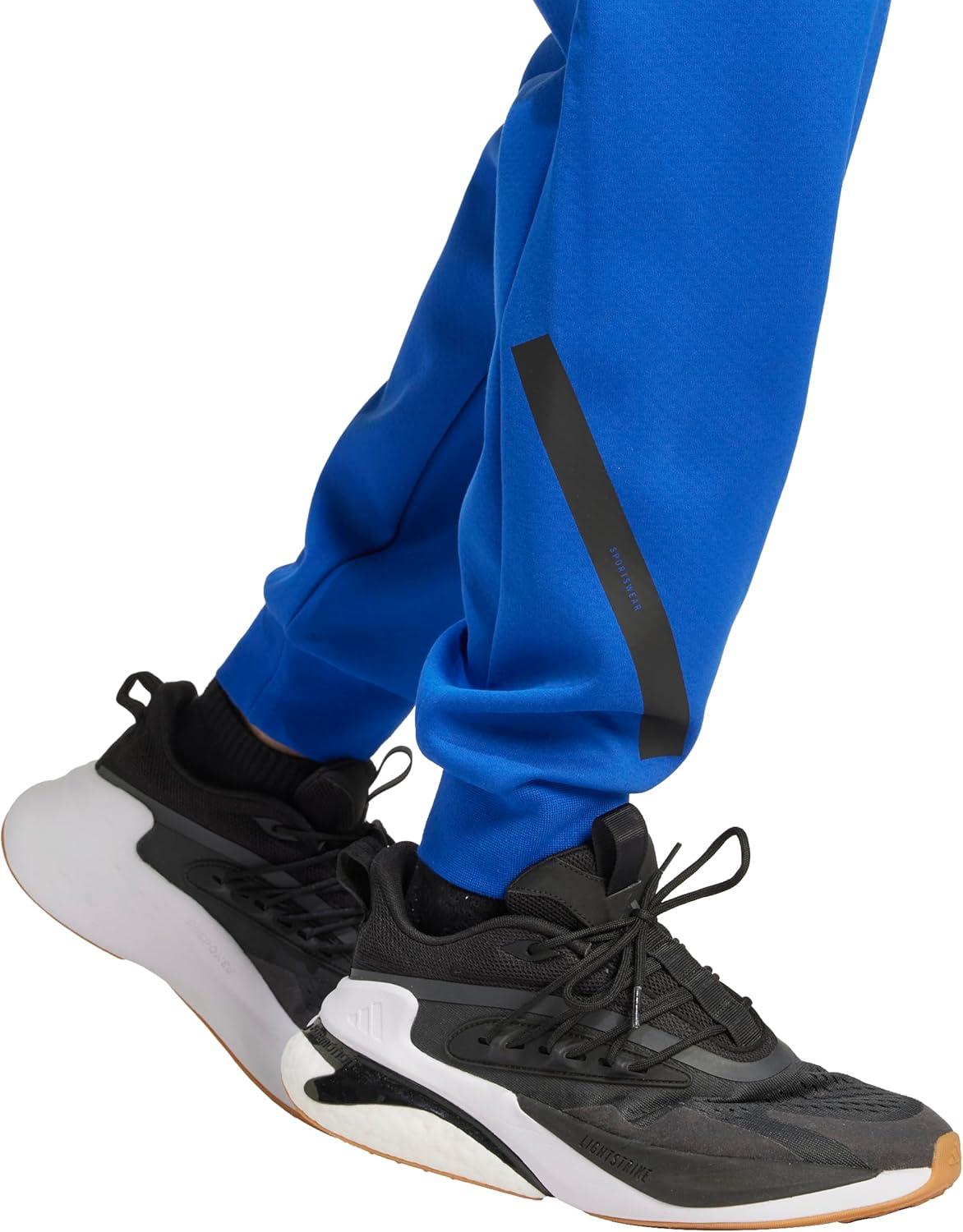 image:imageadidas Mens ZNE Pants Training Casual Drawstring BeigeTeam Royal Blue