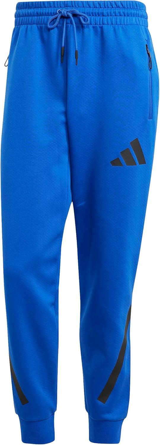 image:imageadidas Mens ZNE Pants Training Casual Drawstring BeigeTeam Royal Blue