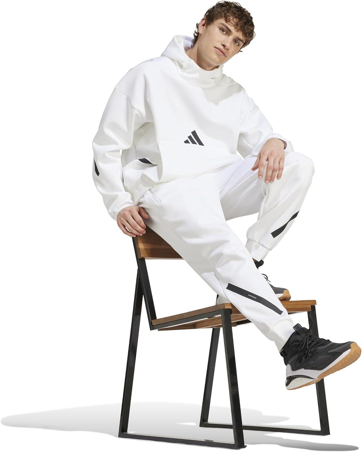 image:imageadidas Mens ZNE Pants Training Casual Drawstring BeigeWhite